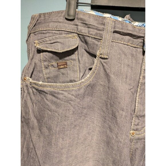 Vintage Y2K Skater Mad Soul Jeans Denim 36x32 Grey - Picture 3 of 16